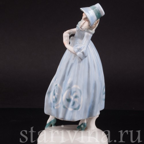 Фигурка из фарфора Танцующая девушка, Von Schierholz, Германия, 1907 - 1927 гг.