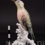 Фарфоровая статуэтка птицы Зеленый дятел Karl Ens, Германия, 1920-30 гг.