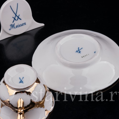 Фарфоровая Кофейная пара, Meissen, Германия, вт. пол. 20 века.