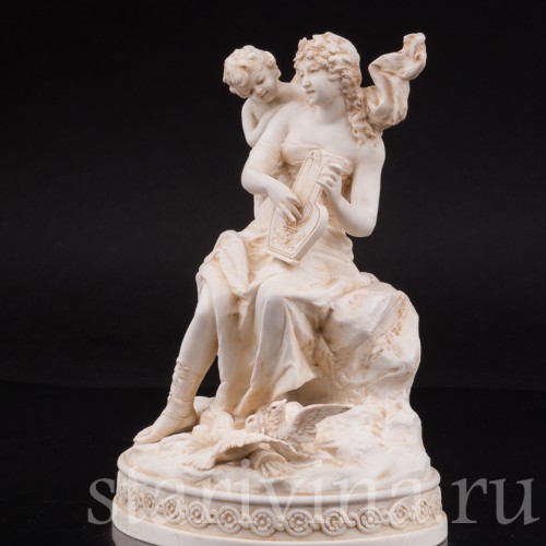 Фарфоровая композиция Венера и Купидон, аллегория любви, Karl Ens, Германия, 1900 гг.