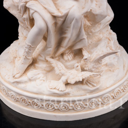 Фарфоровая композиция Венера и Купидон, аллегория любви, Karl Ens, Германия, 1900 гг.