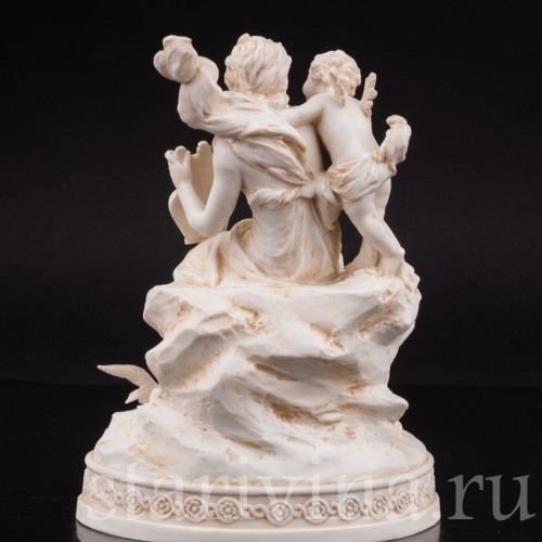 Фарфоровая композиция Венера и Купидон, аллегория любви, Karl Ens, Германия, 1900 гг.