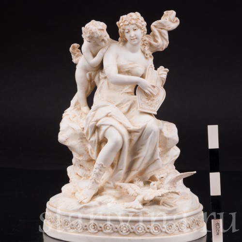 Фарфоровая композиция Венера и Купидон, аллегория любви, Karl Ens, Германия, 1900 гг.