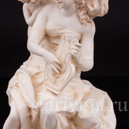 Фарфоровая композиция Венера и Купидон, аллегория любви, Karl Ens, Германия, 1900 гг.