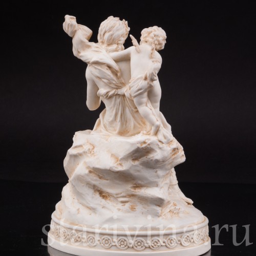 Фарфоровая композиция Венера и Купидон, аллегория любви, Karl Ens, Германия, 1900 гг.