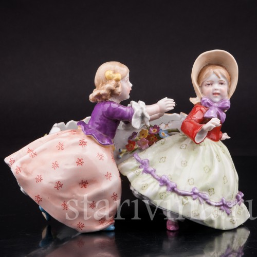 Ну-ка, догони! Играющие девочки, E. A. Muller, Германия