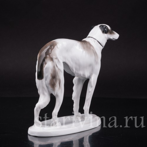 Фарфоровая статуэтка собаки Русская борзая, Pfeffer, Германия, нач. 20 в.