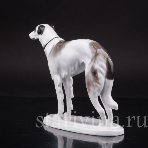 Фарфоровая статуэтка собаки Русская борзая, Pfeffer, Германия, нач. 20 в.