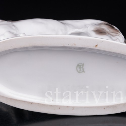 Фарфоровая статуэтка собаки Русская борзая, Pfeffer, Германия, нач. 20 в.