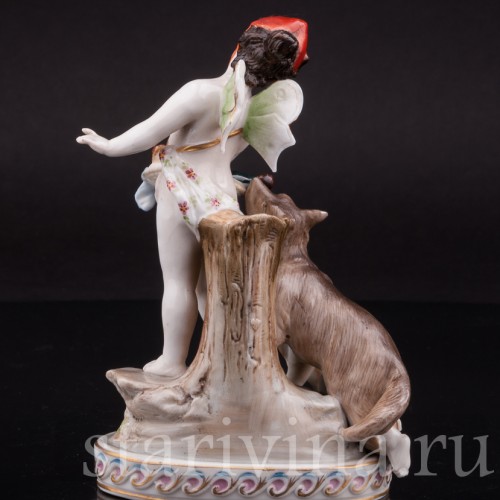 Композиция из фарфора Красная шапочка и волк, Ernst Bohne Sohne, Германия, 1901-37 гг.