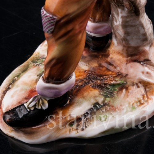 Статуэтка из фарфора Курильщик, Volkstedt, Германия, кон. 19 в.