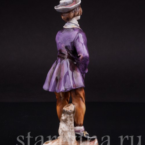 Статуэтка из фарфора Курильщик, Volkstedt, Германия, кон. 19 в.