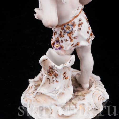 Фигурка из фарфора Ангелочек с письмом, Volkstedt, Германия, 19 в.
