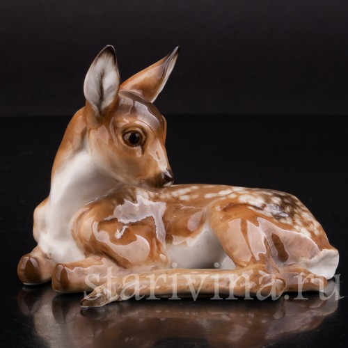 Фигурка из фарфора Олененок, Hutschenreuther, Германия, 1955-68 гг.