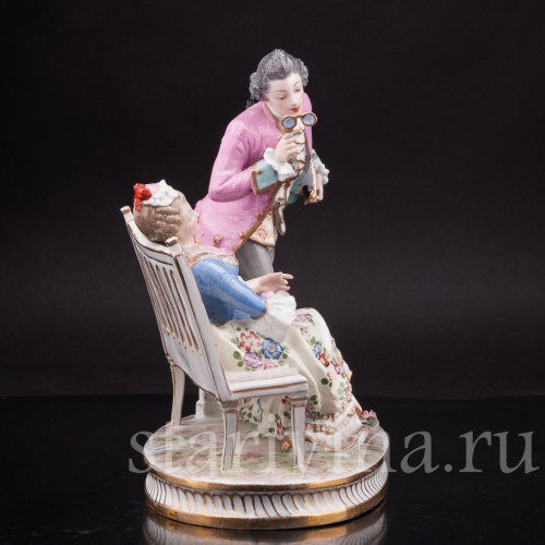 Композиция из фарфора Лорнет, Porcelaine de Paris, Франция, 19 в.