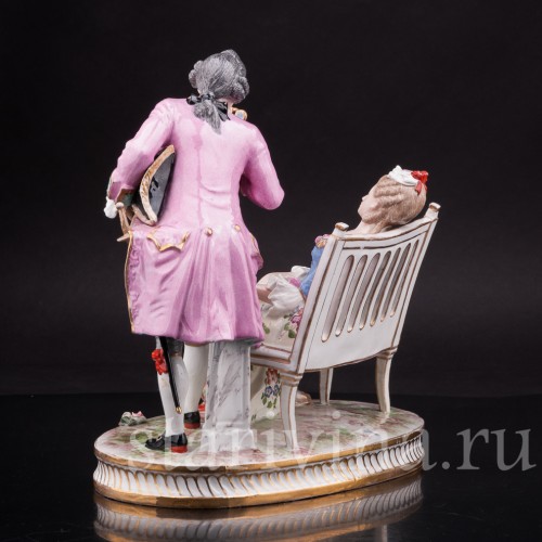 Композиция из фарфора Лорнет, Porcelaine de Paris, Франция, 19 в.