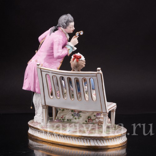 Композиция из фарфора Лорнет, Porcelaine de Paris, Франция, 19 в.