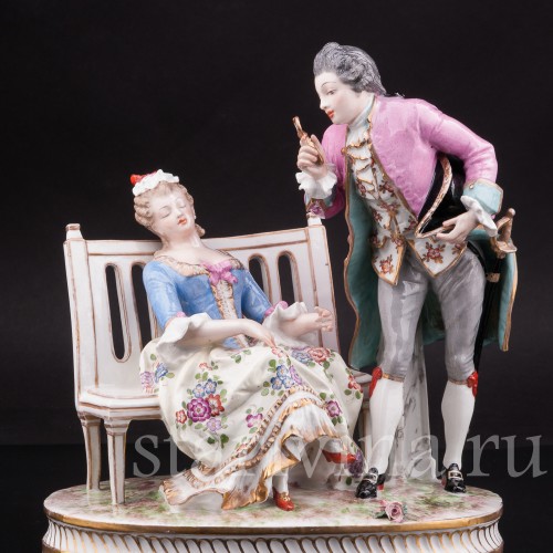 Композиция из фарфора Лорнет, Porcelaine de Paris, Франция, 19 в.