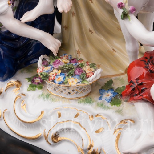 Антикварная фарфоровая композиция Похищение Европы, Meissen, Германия, сер.19 - нач.20 вв.