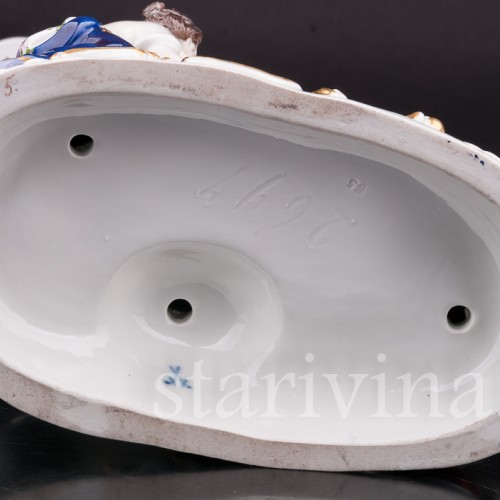 Антикварная фарфоровая композиция Похищение Европы, Meissen, Германия, сер.19 - нач.20 вв.