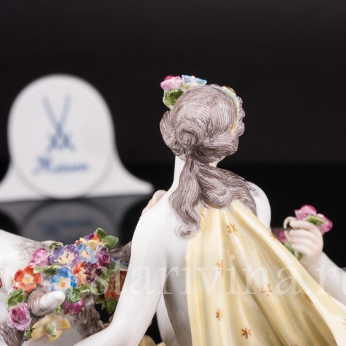 Антикварная фарфоровая композиция Похищение Европы, Meissen, Германия, сер.19 - нач.20 вв.