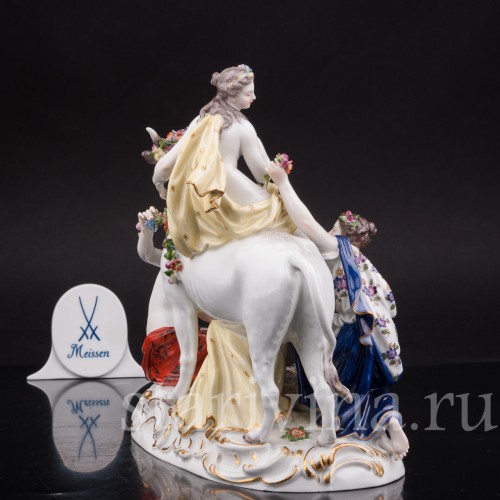 Антикварная фарфоровая композиция Похищение Европы, Meissen, Германия, сер.19 - нач.20 вв.