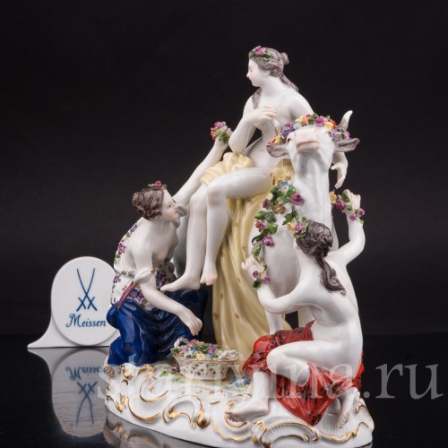 Антикварная фарфоровая композиция Похищение Европы, Meissen, Германия, сер.19 - нач.20 вв.