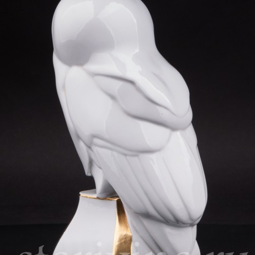 Статуэтка птицы из фарфора Полярная сова, Hutschenreuther, Германия, 1920-30 гг.