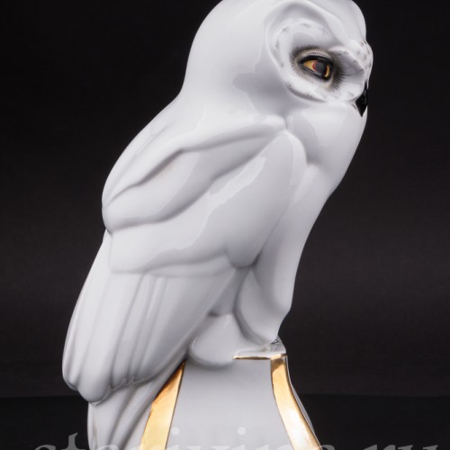 Статуэтка птицы из фарфора Полярная сова, Hutschenreuther, Германия, 1920-30 гг.