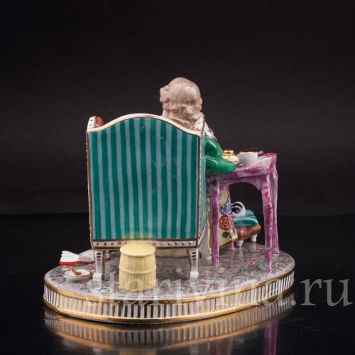 Фарфоровая статуэтка Спящая, Porcelaine de Paris, Франция, 19 в.