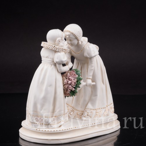 Фарфоровая статуэтка Сердечные поздравления, Goebel, Германия, перв. пол. 20 в.