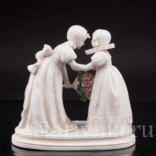 Фарфоровая статуэтка Сердечные поздравления, Goebel, Германия, перв. пол. 20 в.