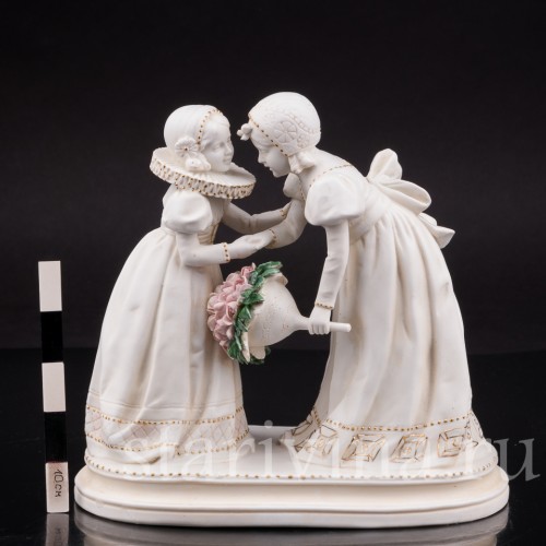Фарфоровая статуэтка Сердечные поздравления, Goebel, Германия, перв. пол. 20 в.