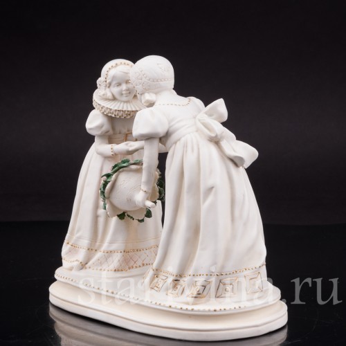 Фарфоровая статуэтка Сердечные поздравления, Goebel, Германия, перв. пол. 20 в.