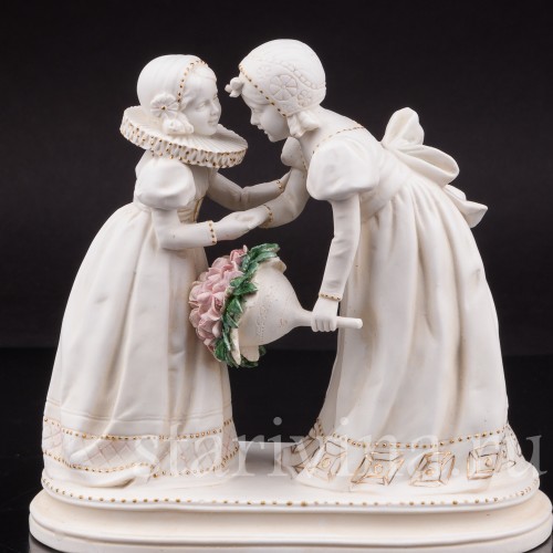 Фарфоровая статуэтка Сердечные поздравления, Goebel, Германия, перв. пол. 20 в.