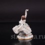 Фарфоровая статуэтка Балерина, миниатюра, кружевная, Volkstedt, Германия, до 1935 г.
