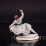 Фарфоровая статуэтка Балерина, миниатюра, кружевная, Volkstedt, Германия, до 1935 г.