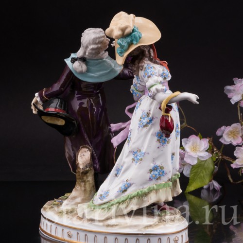 Статуэтка из фарфора Галантная пара, Дрезден, Германия, кон. 19 - нач. 20 вв.