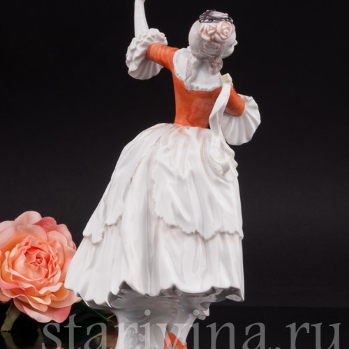 Фарфоровая статуэтка Танцовщица рококо, Rosenthal, Германия, 1948 г.