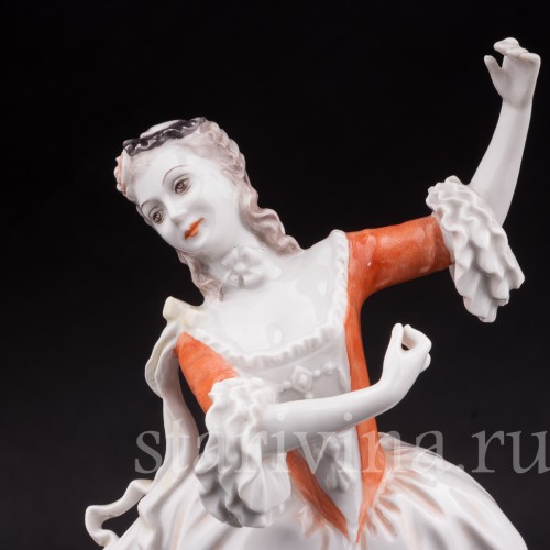 Фарфоровая статуэтка Танцовщица рококо, Rosenthal, Германия, 1948 г.