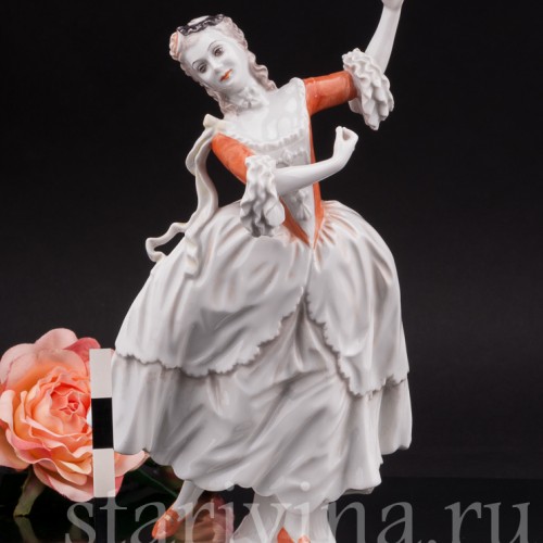 Фарфоровая статуэтка Танцовщица рококо, Rosenthal, Германия, 1948 г.