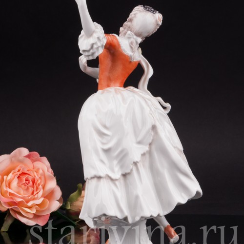 Фарфоровая статуэтка Танцовщица рококо, Rosenthal, Германия, 1948 г.