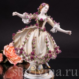 Фарфоровая статуэтка Танцовщица Камарго, Dressel, Kister & Cie, Германия, нач. 20 в.