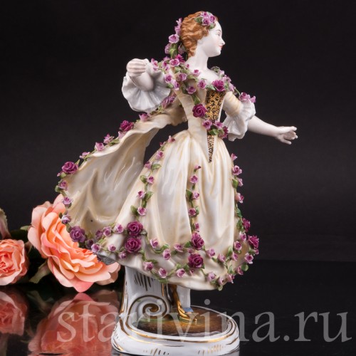 Фарфоровая статуэтка Танцовщица Камарго, Dressel, Kister & Co, Германия, нач. 20 в.