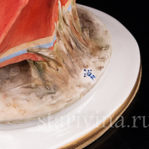 Фарфоровая статуэтка Под зонтом, Bruno Merli, Италия, сер. 20 в.