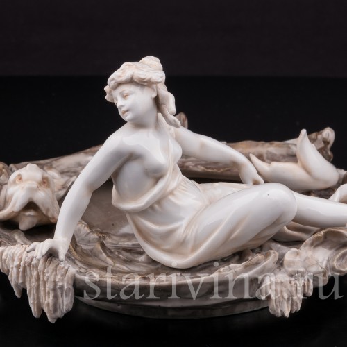 Статуэтка из фарфора Нимфа на морском берегу, Volkstedt, Германия, кон. 19 в.