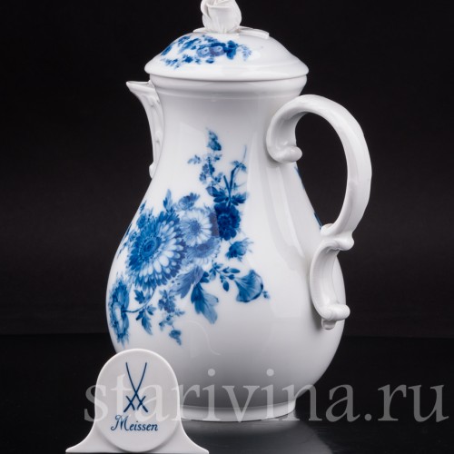 Фарфоровый чайник Хризантемы, Meissen, Германия, сер. 20 в.