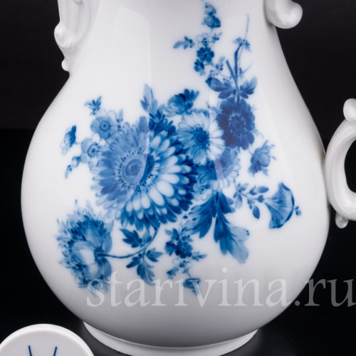 Фарфоровый чайник Хризантемы, Meissen, Германия, сер. 20 в.