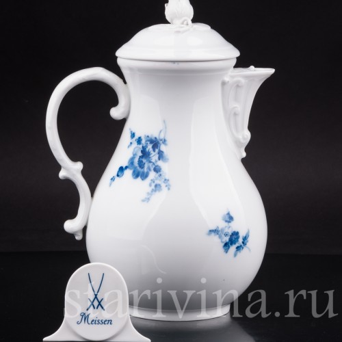 Фарфоровый чайник Хризантемы, Meissen, Германия, сер. 20 в.