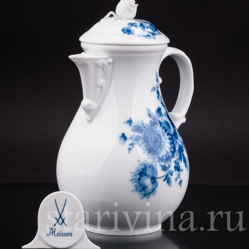 Фарфоровый чайник Хризантемы, Meissen, Германия, сер. 20 в.
